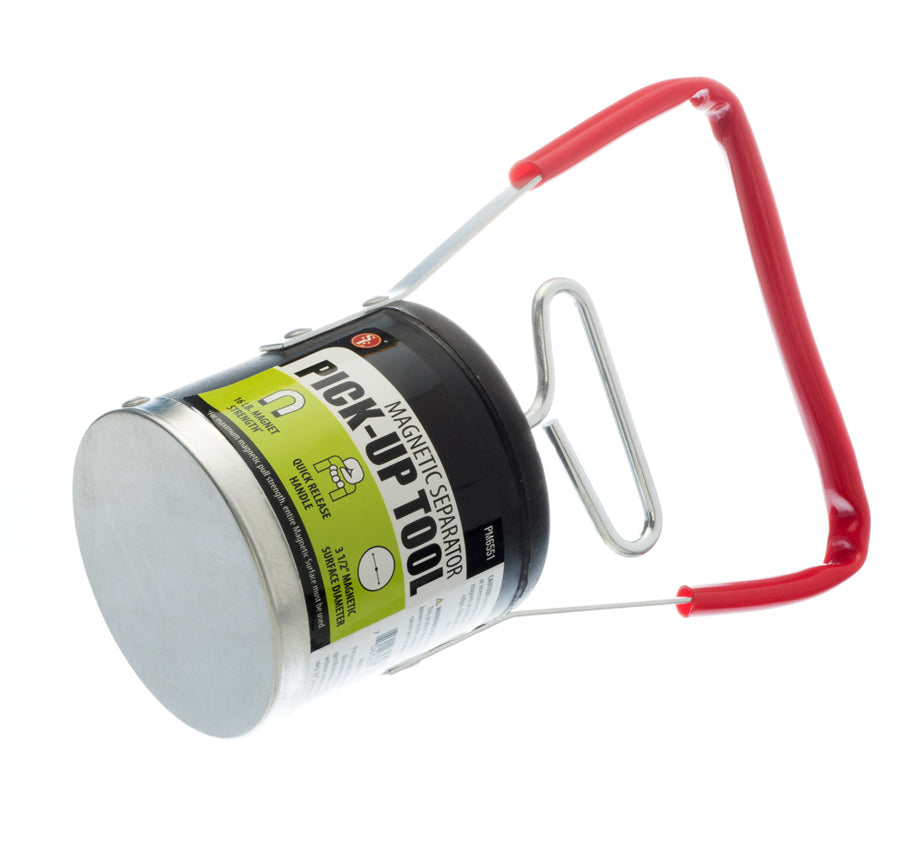 Quick Release Magnetic Pickup Tool - 16 Lb Capacity, Spring Loaded For Easy Part Retrieval